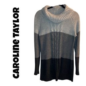 2041M Carolyn Taylor , grey and black tunic